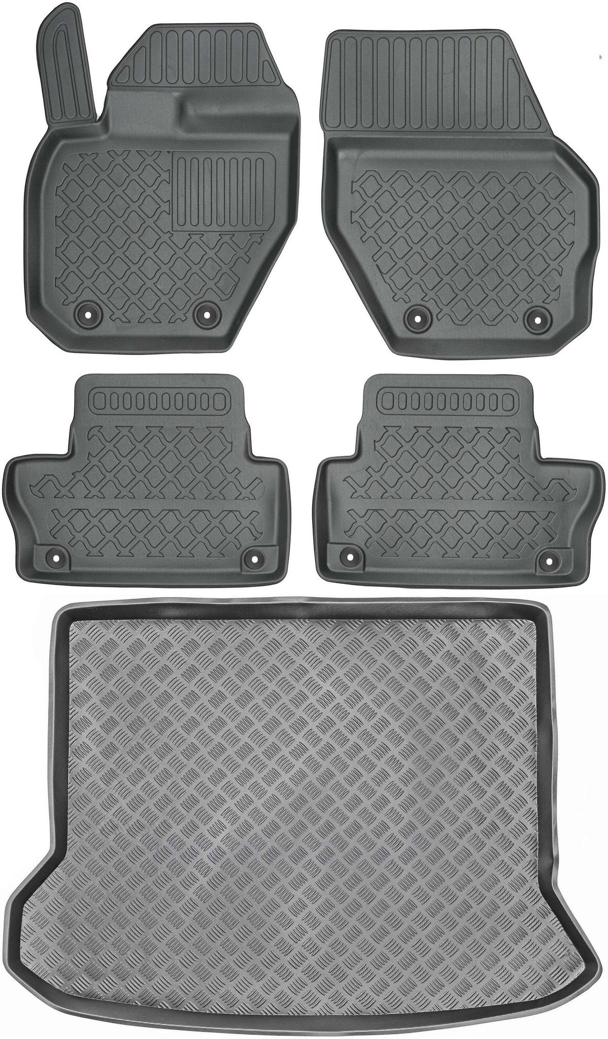 Volvo Xc60 I Suv (2008–2017) – Set: Automatten + Kofferraummatte
