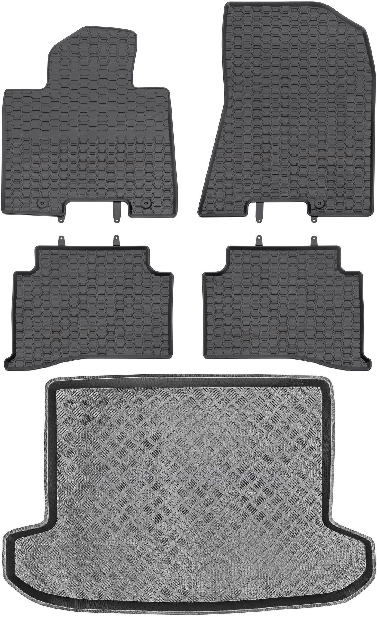 Hyundai Tucson Ii Suv (2015–2020) – Set: Gummifußmatten + Kofferraummatte