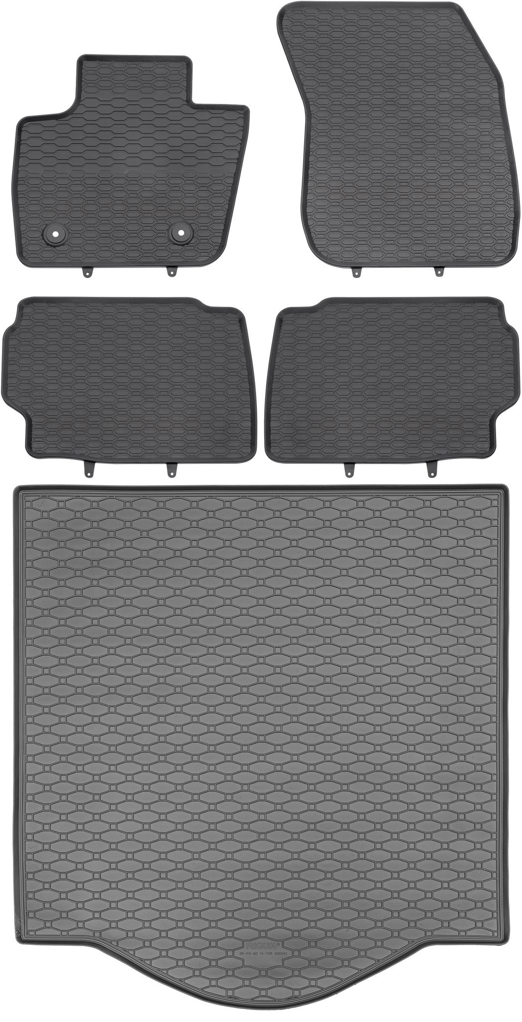Ford Mondeo V Kombi (01.2015–2022) – Set: Gummifußmatten + Kofferraummatte