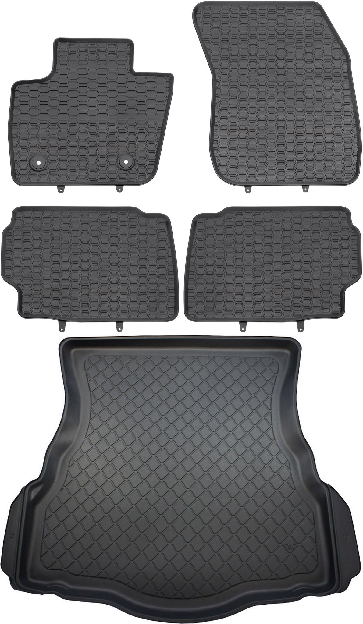 Ford Mondeo V Liftback Schrägheck Ab 01.2015 Set - Gummifußmatten + Kofferraummatte
