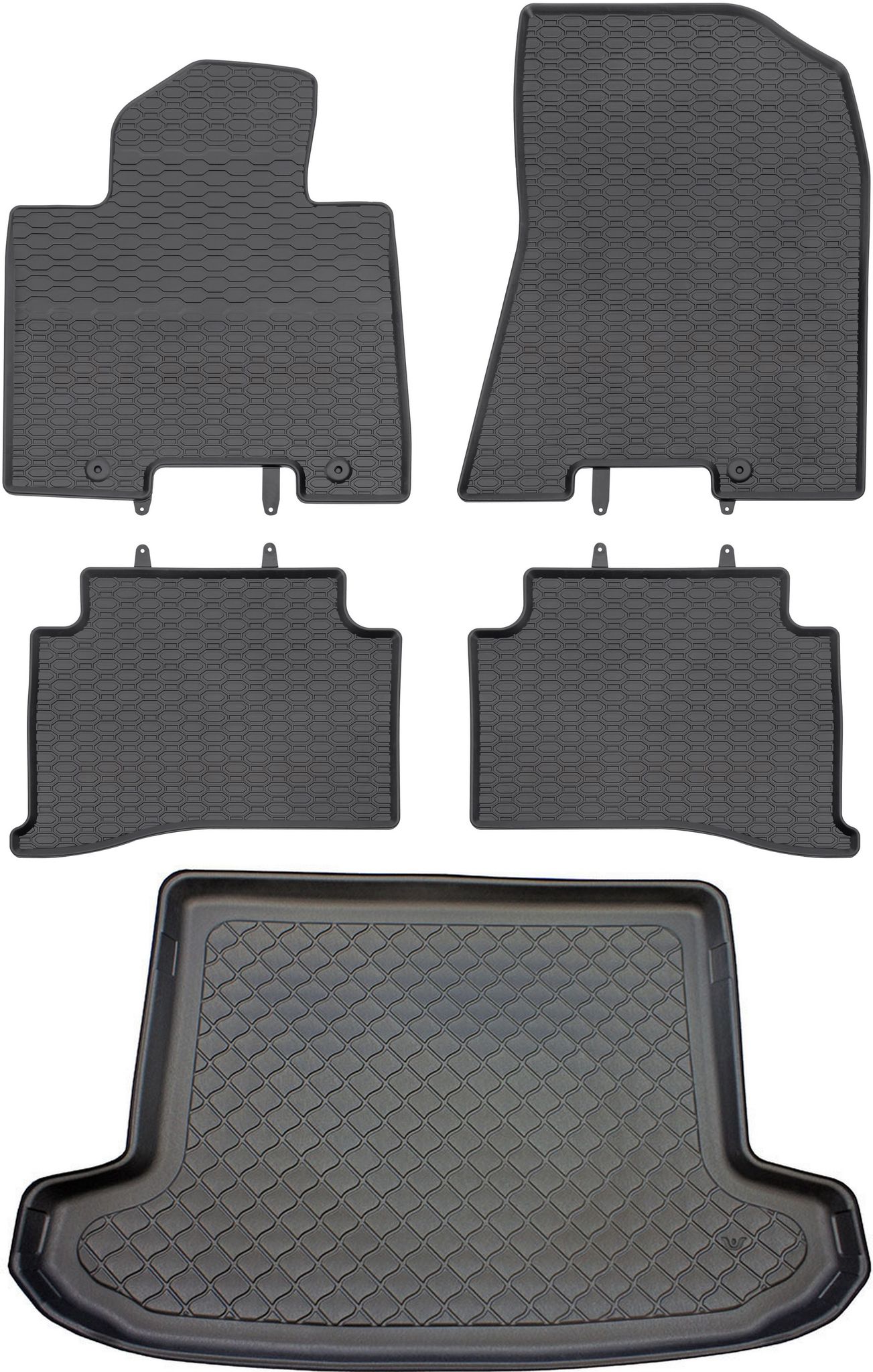 Hyundai Tucson Ii Suv Ab 07.2015 Set - Gummifußmatten + Kofferraummatte