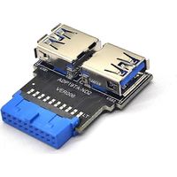 Usb 3.0-motherboard-adapter, 19/20-polige Buchse Auf Zwei Usb 3.0-a-buchsen – Links Und Rechts