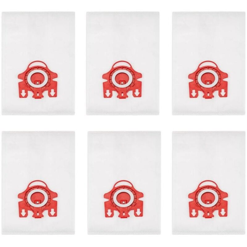 Flammkraft – Kompatibel Mit Miele Gn Staubsaugern: 3d-vlies-staubbeutel (rot) – 6er-pack