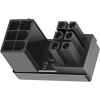 180° Abgewinkelter 8-pin-stecker/6-pin-pcie-adapter Auf 8-pin-buchse/6-pin-adapter (6-pin Ohne Spalt) – 1 Stück