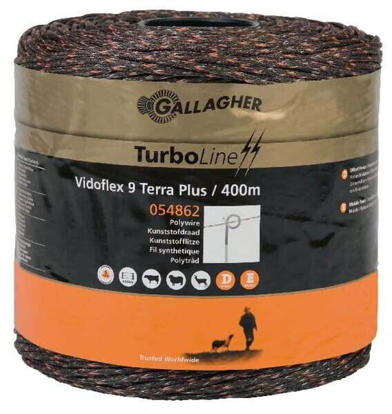 Vidoflex 9 Turboline Plus Terra 400m Gallagher 054862gal
