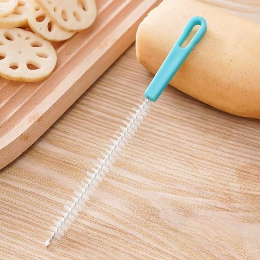 1-teilige Bürste, Abflussreinigungsbürste, Strohbürste (groß)