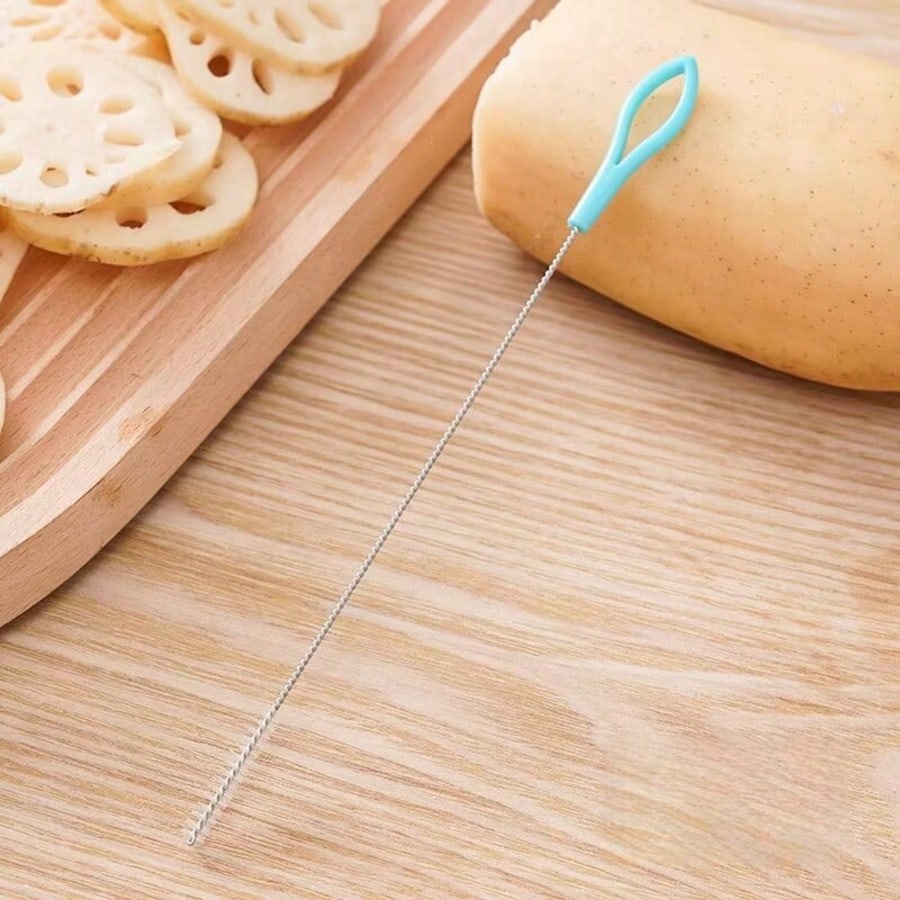 1 Bürste, Abflussreinigungsbürste, Strohbürste (kleine Größe)