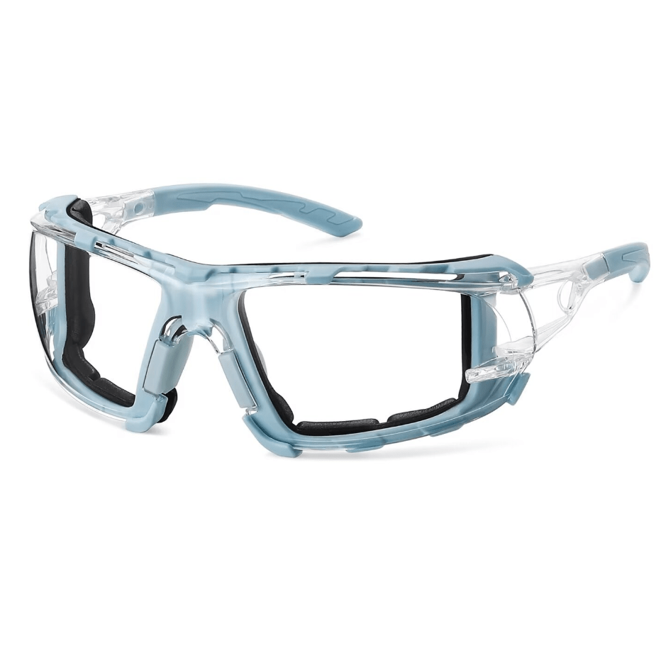 Arbeitsschutzbrille, Kratzfest, Beschlagfrei, Rundumschutz, Einzigartiges Und Modernes Design, Für Damen Und Herren (blau)