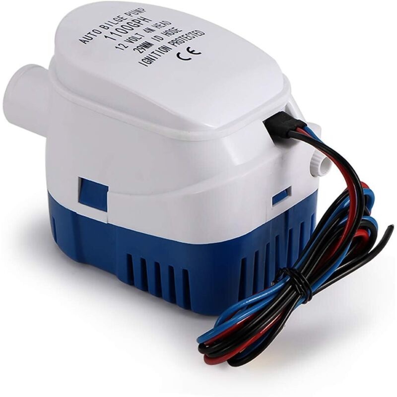Automatische Bilgenpumpe, 12 V, 1100 Gph – Leise Tauchpumpe Für Boote, Teiche Und Schwimmbäder – Hohe Förderleistung, Einfache Installation