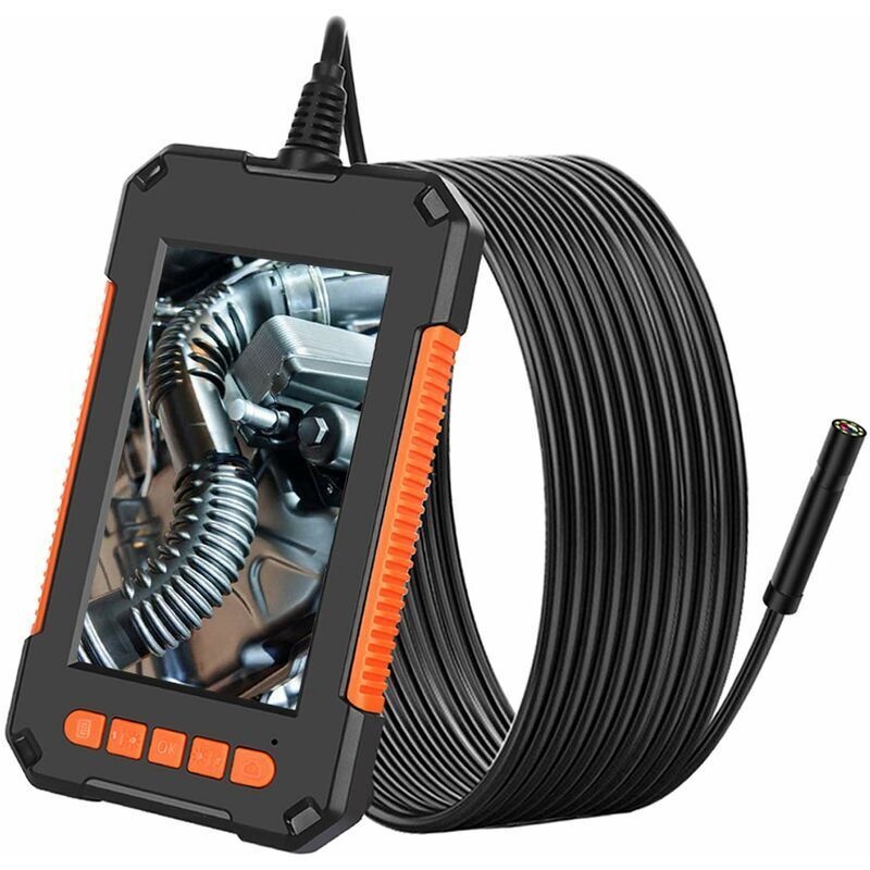 Wasserdichte Ip67-inspektionskamera Mit 1080p-hd-auflösung – 8-mm-sonde Mit 8 Leds – 4,3-zoll-lcd-bildschirm – 2 Meter Kabellänge