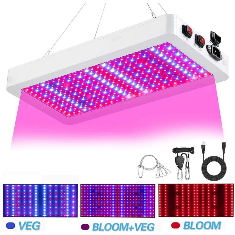 5000-w-vollspektrum-pflanzenlampe – 216 Rot/blaue Leds – Wasserdicht Für Feuchte Umgebungen – 80 Cm Länge