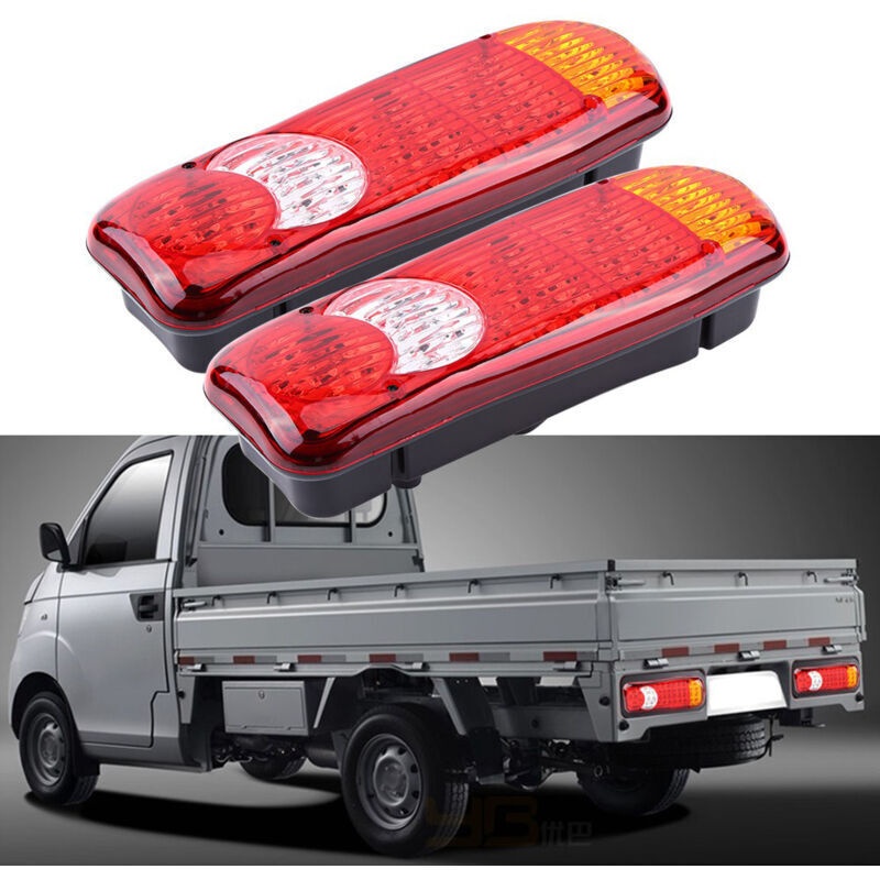 2 Stück 12v 46 Led Rückleuchten Für Auto, Lkw, Transporter, Bremslicht, Blinker Usw.