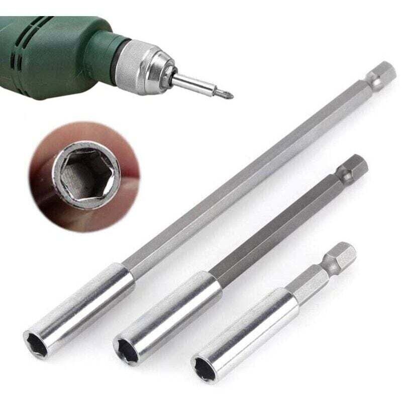 3 Stück 1/4 60/100/150 Mm Magnetischer Bohrer-bit-halter Verlängerung Schraubendreher Sechskantschaft 60 Mm 100 Mm 150 Mm Verlängerung Bit Schraubendreher, Muttern Und Alle Bohrer Und Handschraubendre