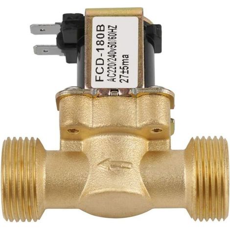 Normalerweise Geschlossenes 2-wege-gasmagnetventil – Wechselstrom 220/240 V – Messing – Druck 0,02–0,8 Mpa – Medium: Wasser 0–55 °c – Fcd-180b