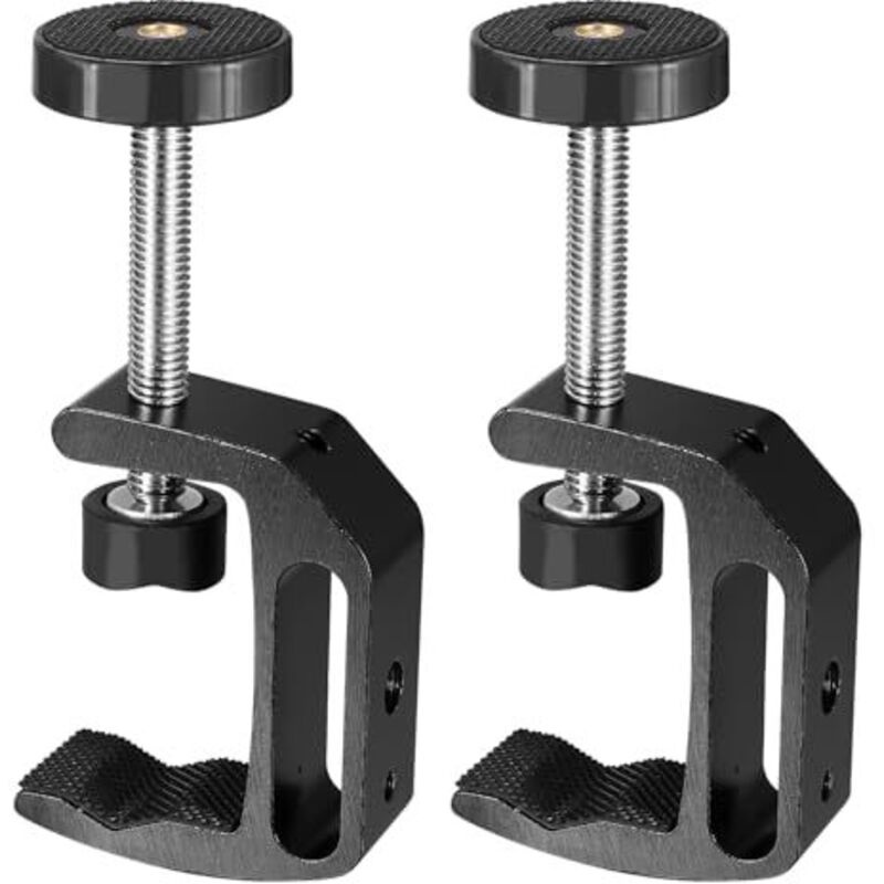 2 C-klemmen, Verstellbare Tischklemmen, Verstellbare Stützklemme 0–47 Mm Für Rohre, Aluminium-schraubklemme, Schraubklemme Für Holzbearbeitung, Montage