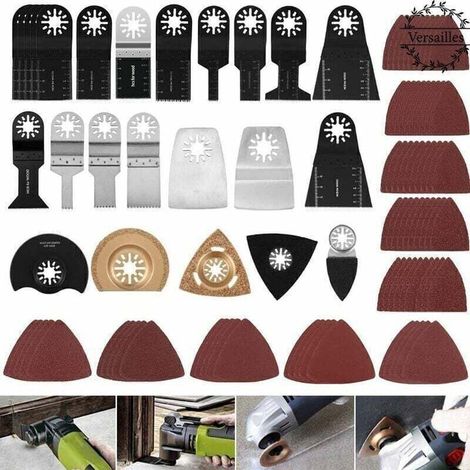 100-teiliges Versailles Universal-sägeblatt-zubehörset Für Multifunktionswerkzeuge, Schnellwechsel-oszillationssägeblätter Für Dremel Und Maki