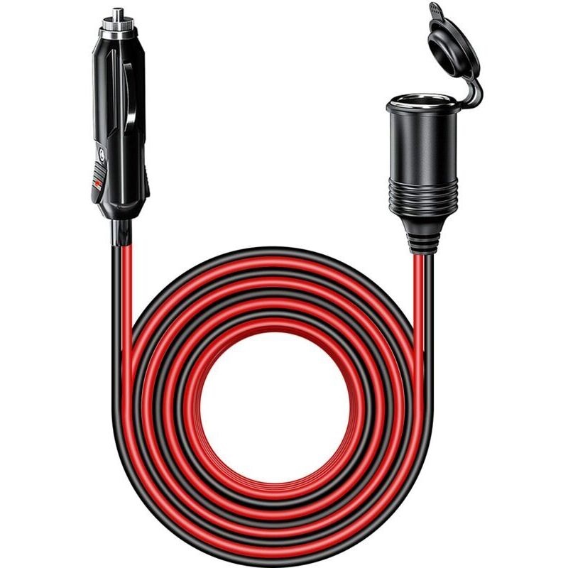 4 M Langes, Wasserdichtes Zigarettenanzünder-verlängerungskabel Mit 15-a-sicherung, 12-v-/24-v-zigarettenanzünderadapter, 16-awg-verlängerungskabel