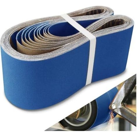 Schleifbänder 100 X 915 Mm, 10 Stück, Verschiedene Körnungen (40/60/80/120/240), Zirkonoxid-schleifbänder Zum Polieren Von Metall, Zur Holzbearbeitung Und Zum Entlacken.