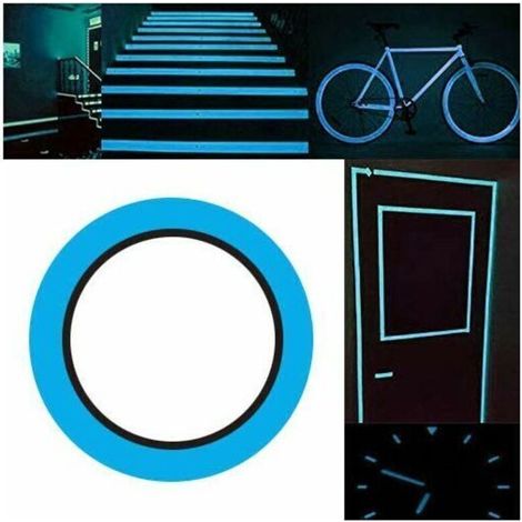 Packung Mit 1 Selbstklebendem Leuchtstreifen – Kompletter Leuchtstreifen Für Treppen, Fluoreszierende Absorptionsaufkleber, Lagerleuchten, Bühnenbeleuchtung, Leuchtstreifen