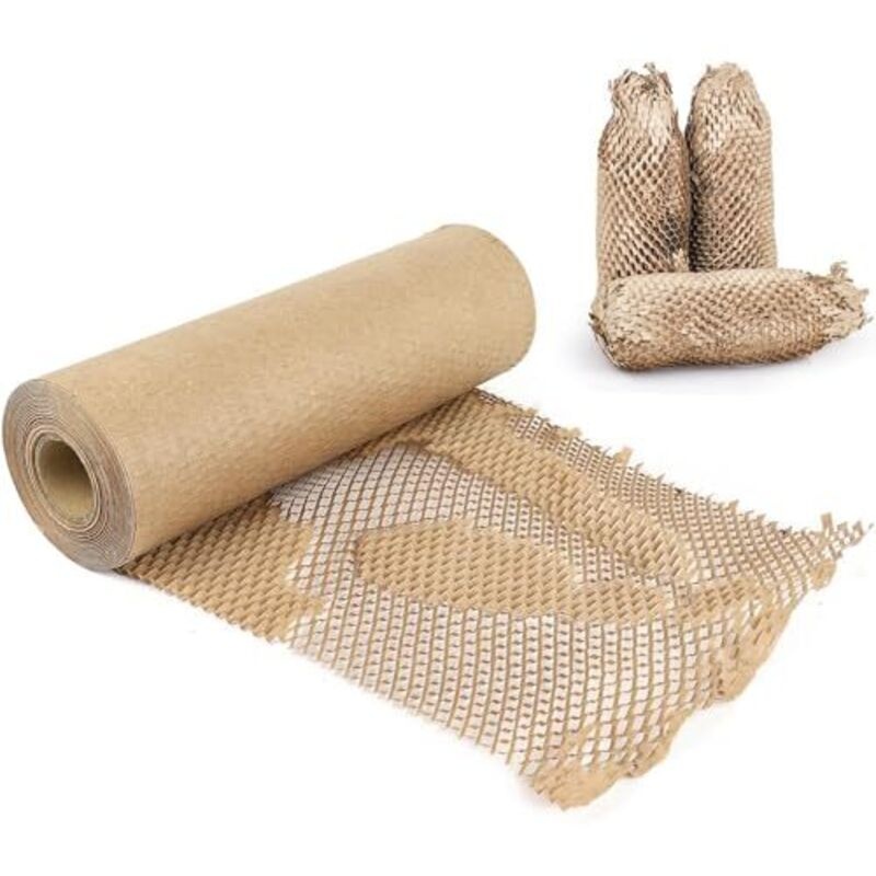 Wabenförmiges Packpapier 30 Cm X 50 M – Braunes Wabenpapier – Umweltfreundliche Alternative Zu Luftpolsterfolie Aus Kunststoff Für Versand Und Umzüge, Verpackungsmaterial