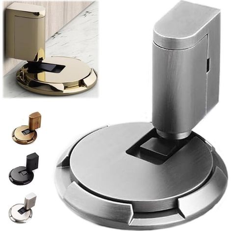 Magnetischer Türstopper Aus Metall – Hochwertige Legierung – Schnelle Klebemontage – Für Harte Böden Und Rutschige Oberflächen