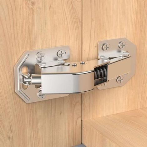 4 Soft-close-scharniere (90°) Für Schranktüren, Schrankscharniere, Kein Vorbohren Erforderlich, Für Schranktüren, Küchenschränke, Kleiderschränke, Einfache Montage, Robuste Ausführung