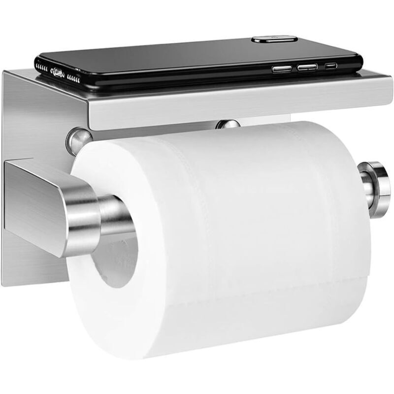 Toilettenpapierhalter, Selbstklebend, Edelstahl, Für Küche Und Bad - 2.