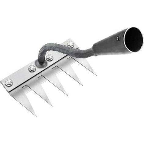 Multifunktionaler Metall-unkrautrechen, 5-zinken-gartenrechen, Tragbarer Gartenrechen Zum Jäten, Gartengerät Zum Auflockern Und Säen (stiel Nicht Enthalten), 5 Zinken