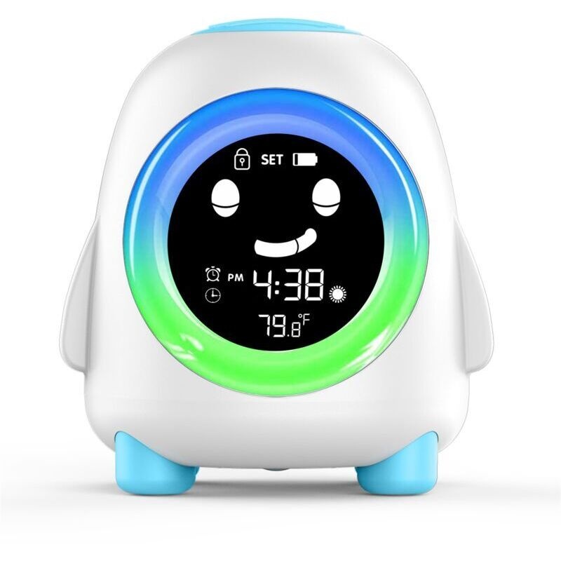 Elektronischer Wecker Mit Pinguin-motiv, Lcd-bildschirm Und Nachtlicht, Ideal Für Kinderzimmer