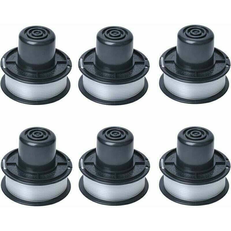 A6226 Drahtspule Kompatibel Mit Black And Decker Gl250 / Gl310 / Gl360 / Gl360sb Automatischen Rasentrimmer, Lieferung Mit 6 M Faden, Set Mit 6 Spulen.