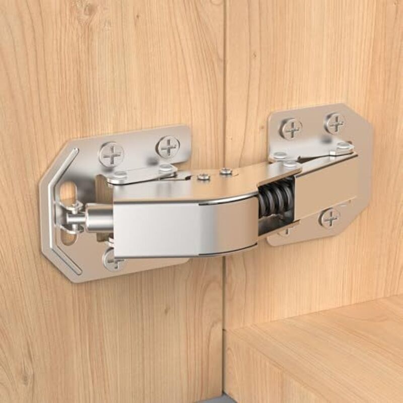 4 Soft-close-scharniere (90°) Für Schranktüren, Kleiderschränke, Kein Vorbohren Erforderlich, Für Küchenschränke, Kleiderschränke, Einfache Montage, Scharniere Mit Dämpfern