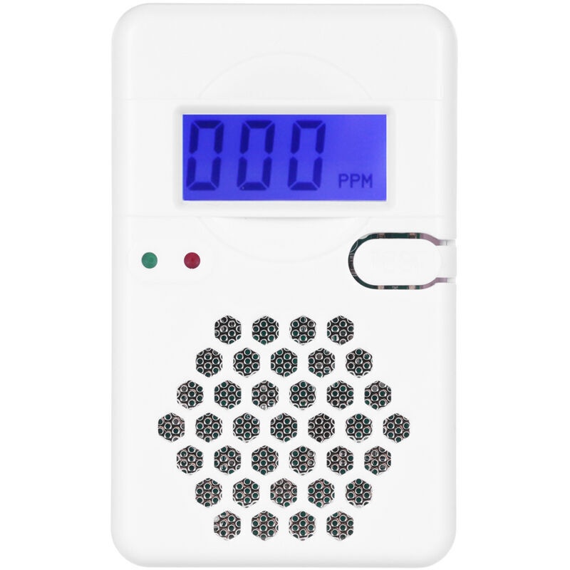 Mini-kohlenmonoxidmelder Mit Akustischem Alarm Und Digitalem Lcd-display, Test-/reset-taste Und Batteriestandsanzeige, Für Zuhause, Büro, Drinnen Und Draußen Auf Reisen
