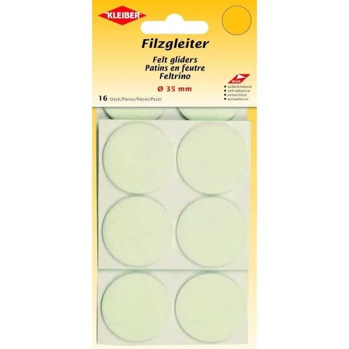 Möbelfüße Kleiber Filz 35 Mm Packung 16