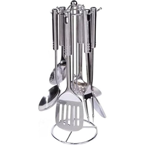 Küchenutensilien-set – Lebensmittelechter Edelstahl – Ergonomischer Griff – Spülmaschinenfest – 7-teilig