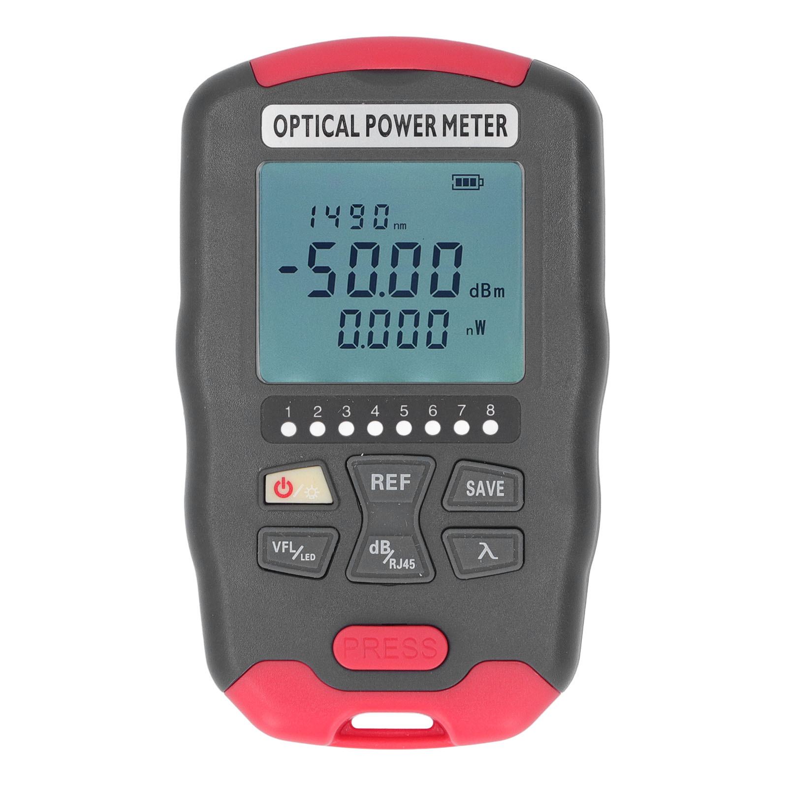 30-km-glasfaser-wattmeter, Rotlicht-vfl-kabeltester, Led-lichtleistungsmesser, Leistungsmessbereich -50 Bis +26 Dbm