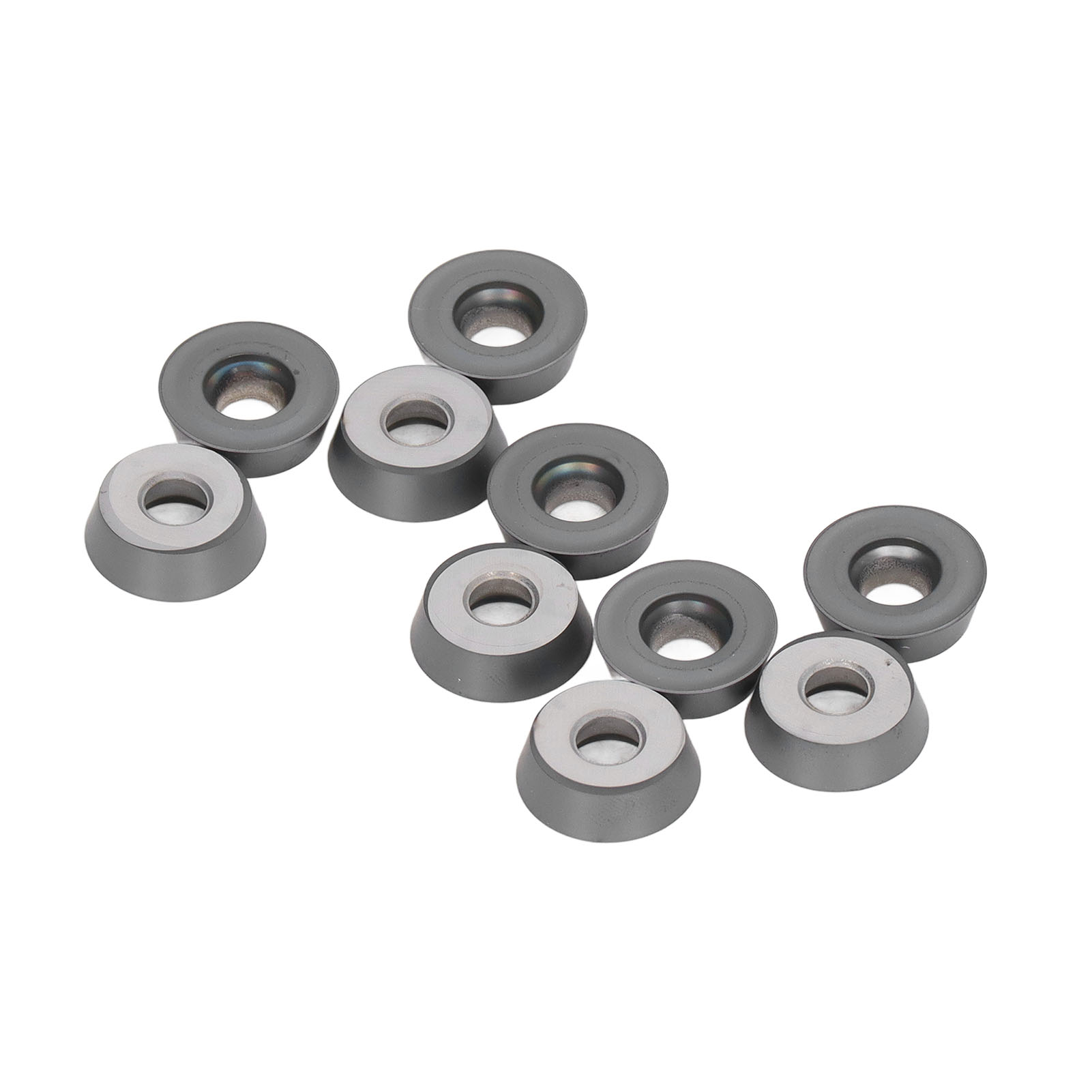 Packung Mit 10 Hochpräzisen Hartmetall-cnc-fräseinsätzen Für Industrielles Drehen (rdmt1604motn).