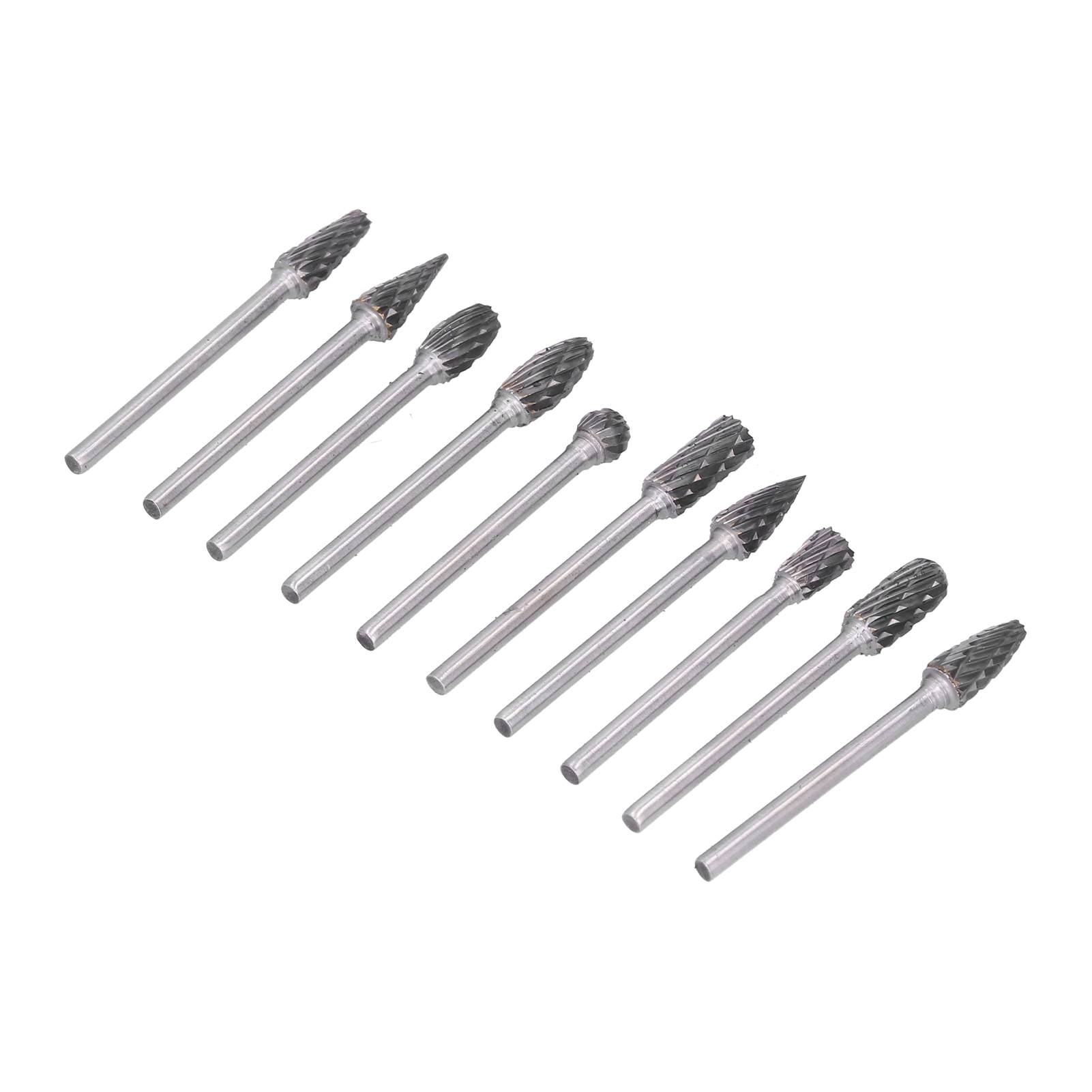 Set Mit 10 Hartmetall-rotationsfräsern Für Holz- Und Kunststoffbearbeitung