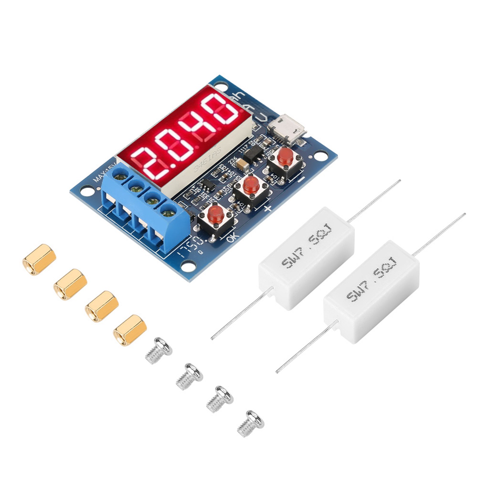Kapazitätstester Und Entladeanalysator Für 18650 Lithium-ionen-/blei-säure-batterien (1,2–12 V)