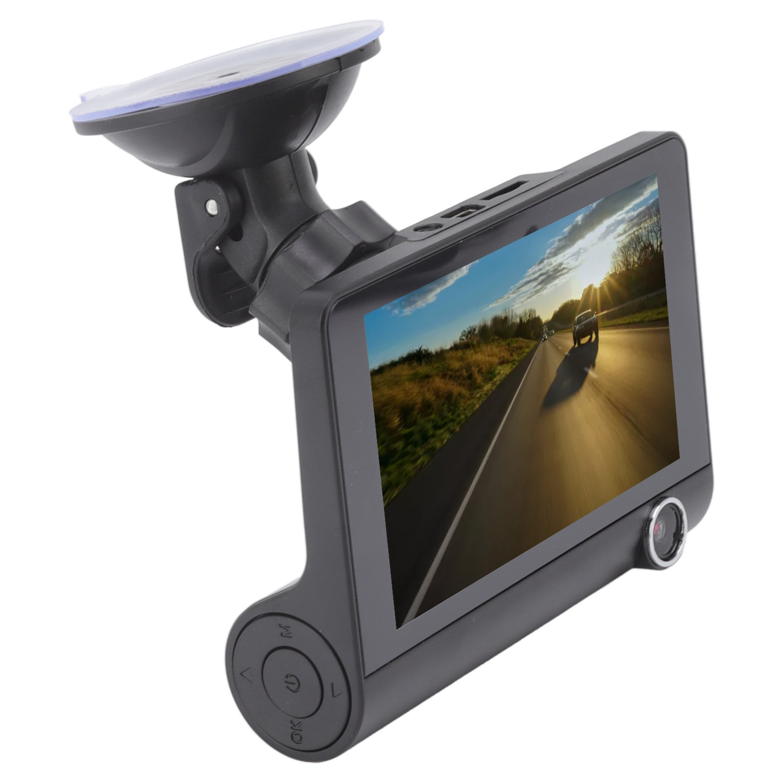 Dashcam Mit 4-zoll-lcd-bildschirm, 120°-weitwinkel, G-sensor, Loop-aufnahme Und Sicherer Parkfunktion Für Autos.