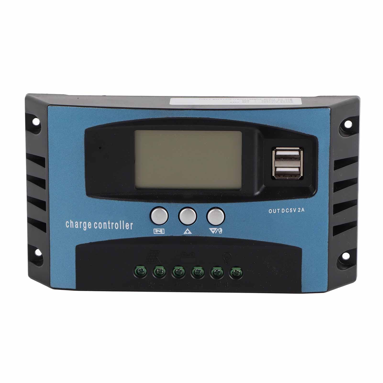 12v/24v Solar-laderegler, Intelligente Erkennung, Mppt, Lcd-anzeige, Laderegler Für 60a Solarpanel (20a Entladung)
