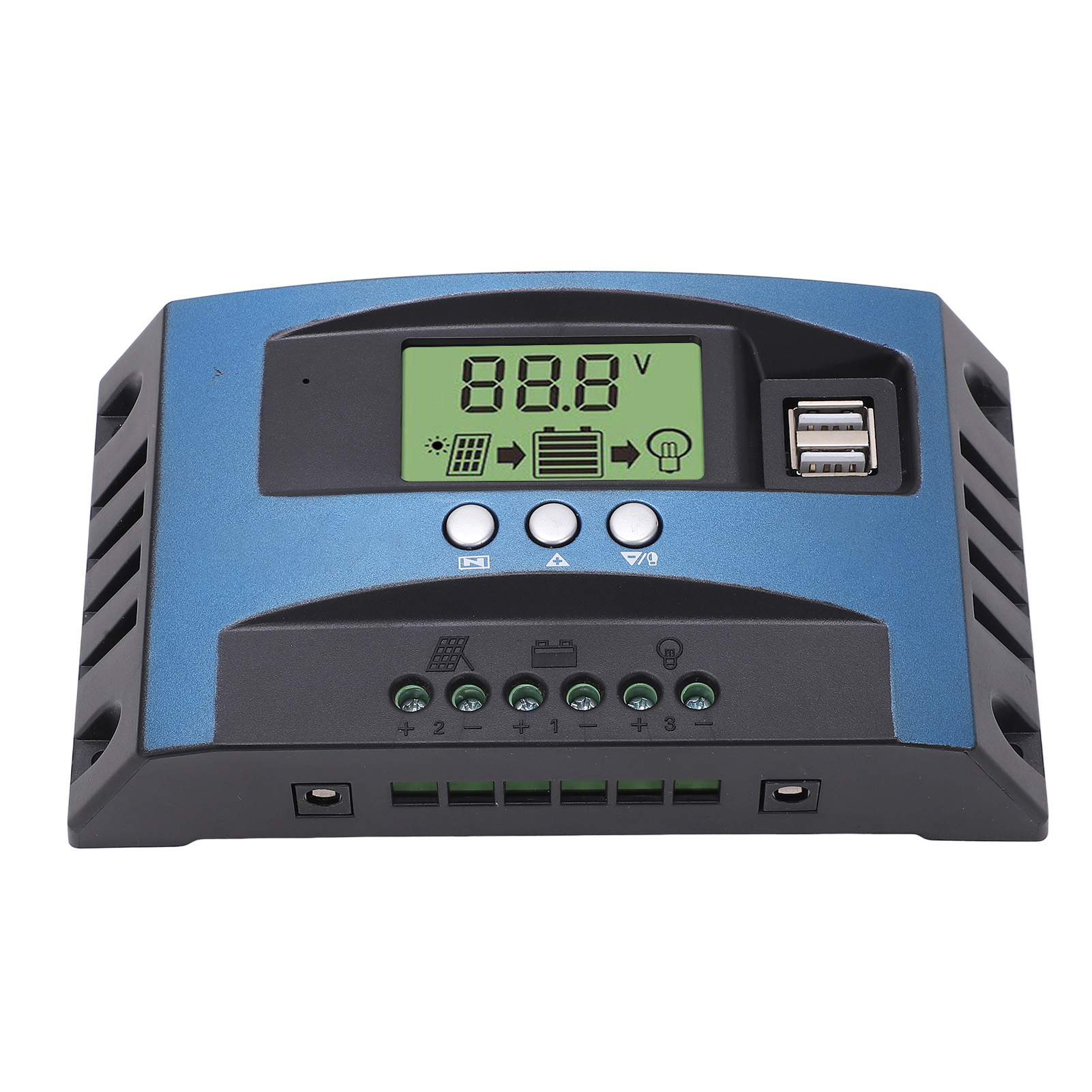 12v 24v Solarladeregler, Intelligente Erkennung, Mppt, Lcd-anzeige, Laderegler Für 30a Solarpanel (10a Entladung)