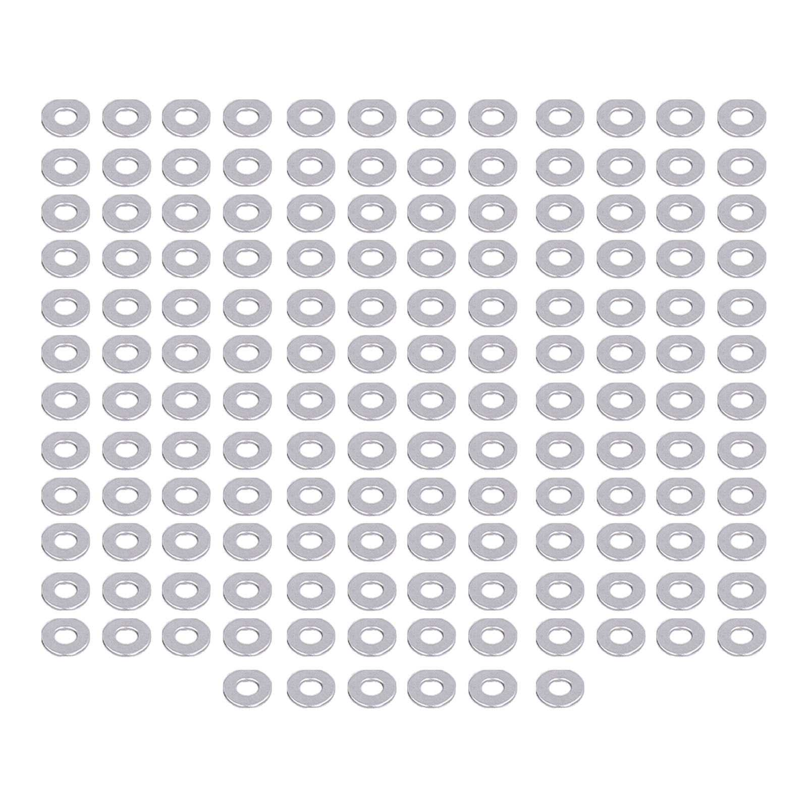 Sortimentssatz Mit 150 Flachen Unterlegscheiben Aus Edelstahl A2-70, Ersatzscheiben Nach Din 125m3