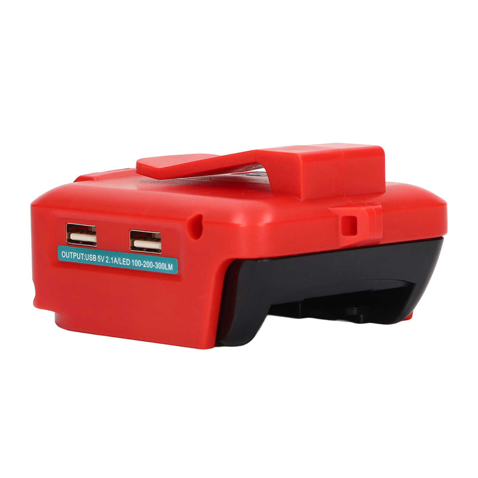 Usb-netzteil Für Lithium-akkus Mit Led-arbeitsleuchte Und Gürtelclip Für 14,4–20 V Adp05 12 V Dc Typ B