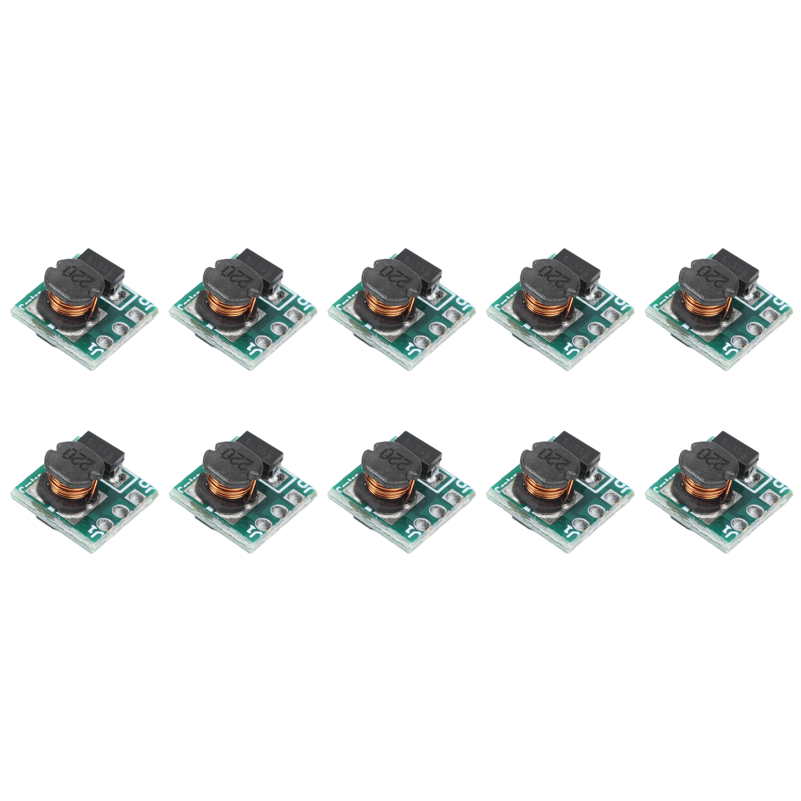 Konvolut Von 10 Dc-dc-aufwärtswandlermodulen 1,5 V, 1,8 V, 2,5 V, 3 V, 3,3 V, 3,7 V, 4,2 V Auf 5 V (t64-aufwärtswandlerplatine)