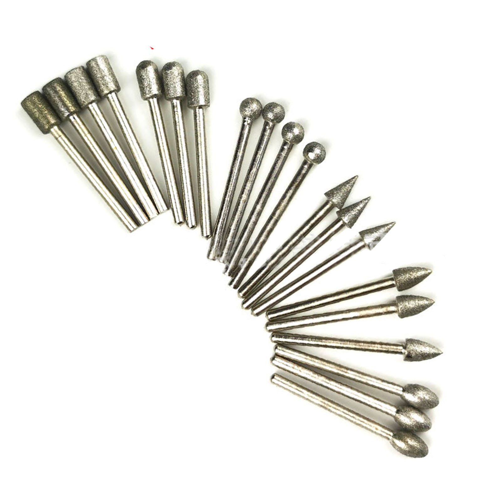 Set Mit 20 Rotierenden Fräsern Mit 3,2 Mm (1/8 Zoll) Schaftdurchmesser Und 6,35 Mm (1/4 Zoll) Bohrungsdurchmesser Für Holzbearbeitung, Schnitzen Und Fasen.