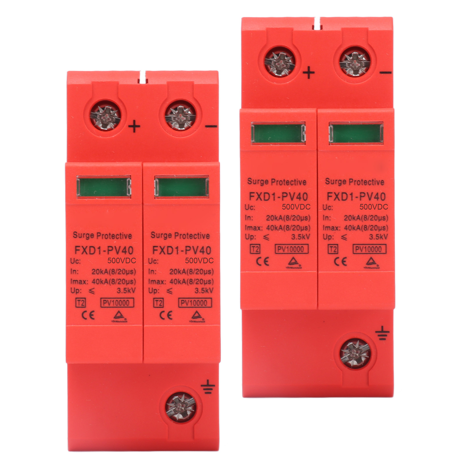 2p 40 Ka Photovoltaik-gleichstrom-überspannungsschutzgeräte Mit Fernsignal Fxd1-pv40500v