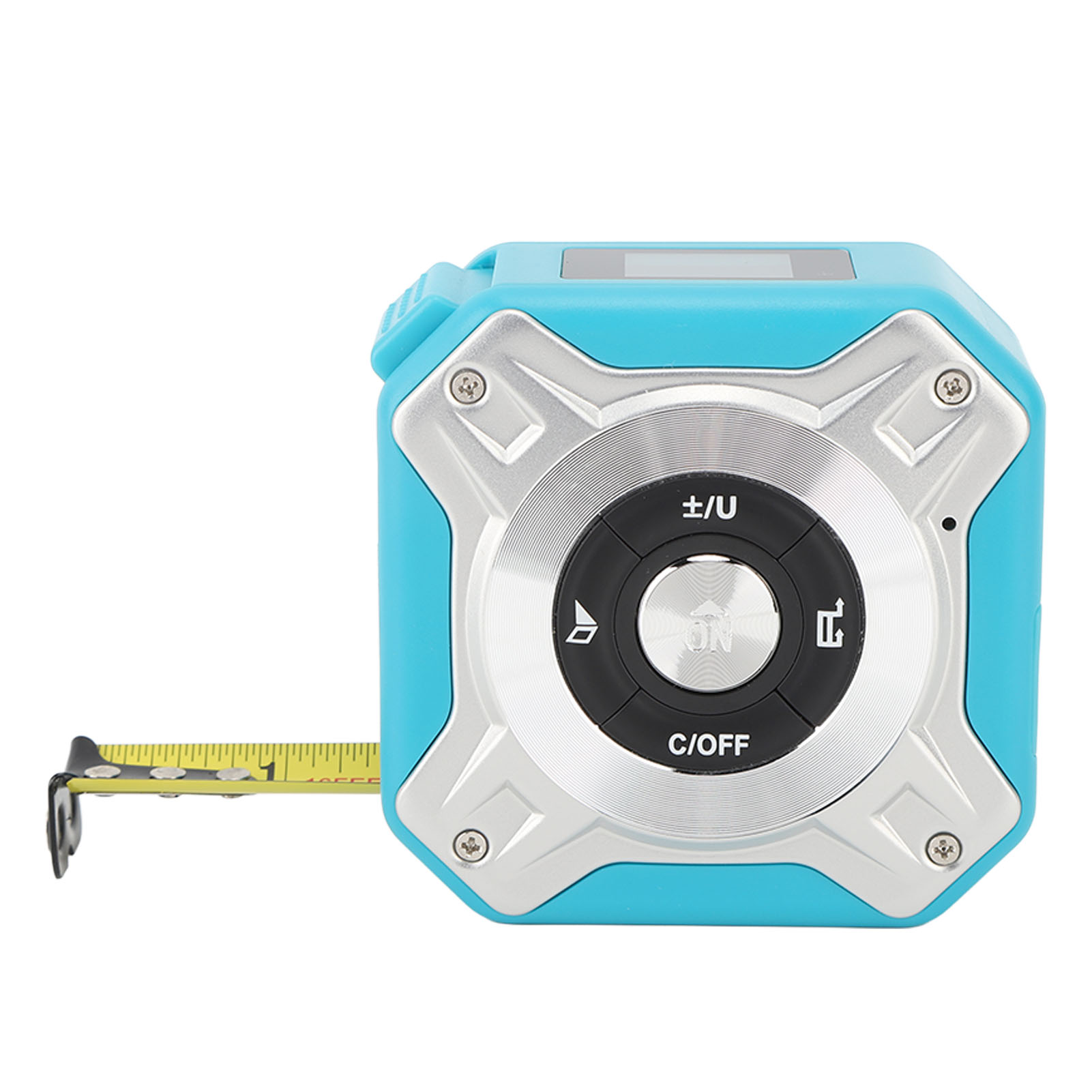 3-in-1 Laser- (40 Meter) Und Infrarot-maßband (5 Meter) Mit Magnethaken (blau/silber)