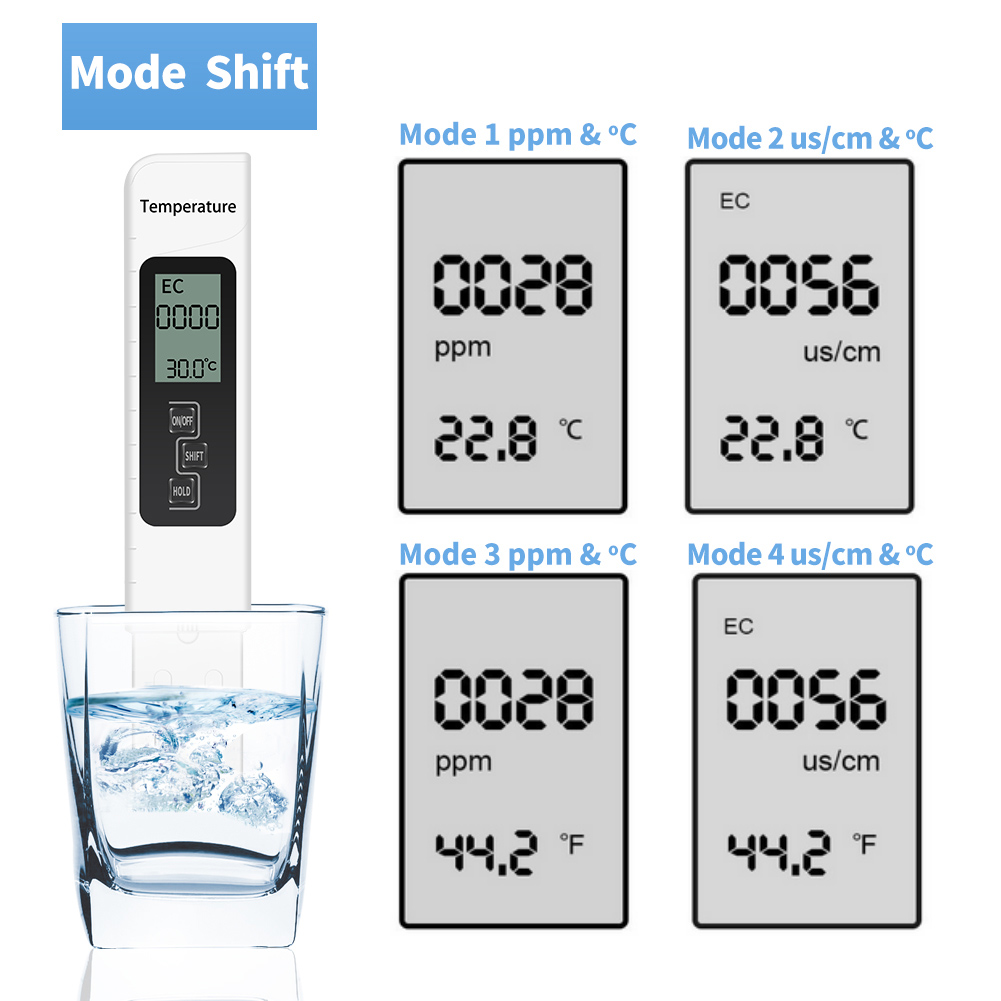 Wasserqualitätsmessgerät (tds, Ec, Temperatur) Für Aquarien Und Schwimmbäder