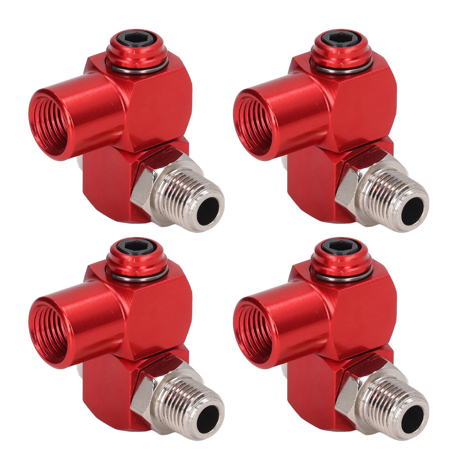 360°-luftschlauchanschluss (4 Stück) – 1/4"-npt-gewinde – Adapter Für Industrielle Druckluftwerkzeuge