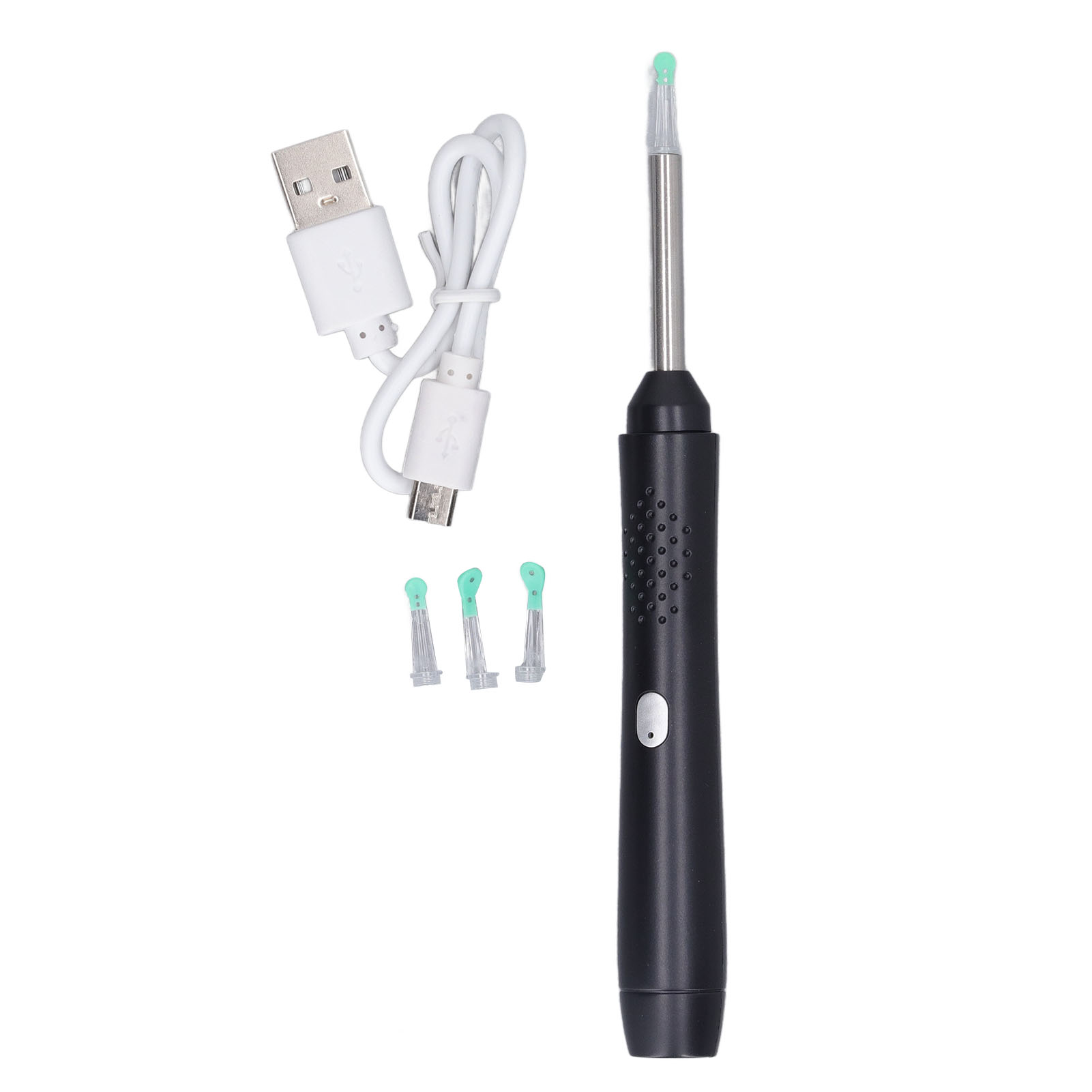 Ohrenschmalzentfernungsgerät Mit Led-licht, 1080p-endoskopkamera Und 4 Silikonlöffeln Für Den Heimgebrauch (150 Mah).